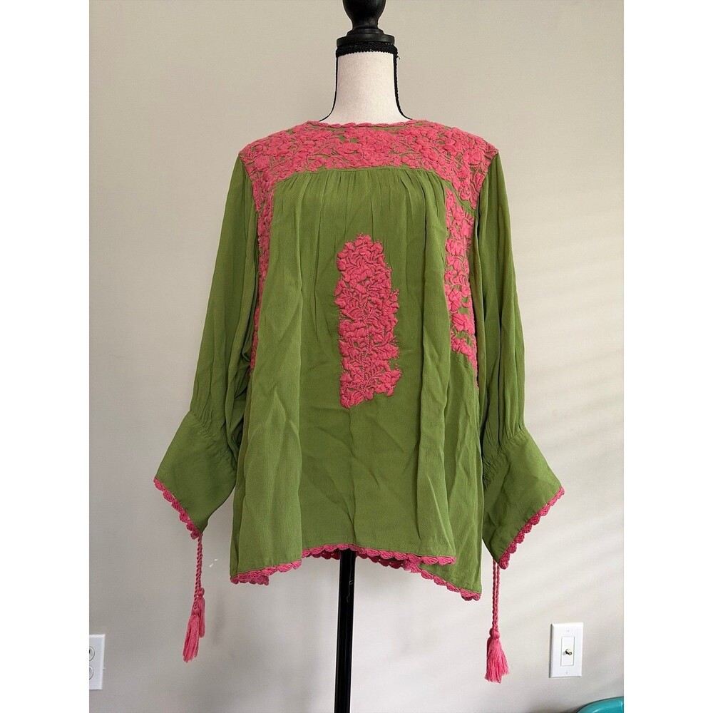 Sister Mary Peasant boho chic blouse large oversized blouse